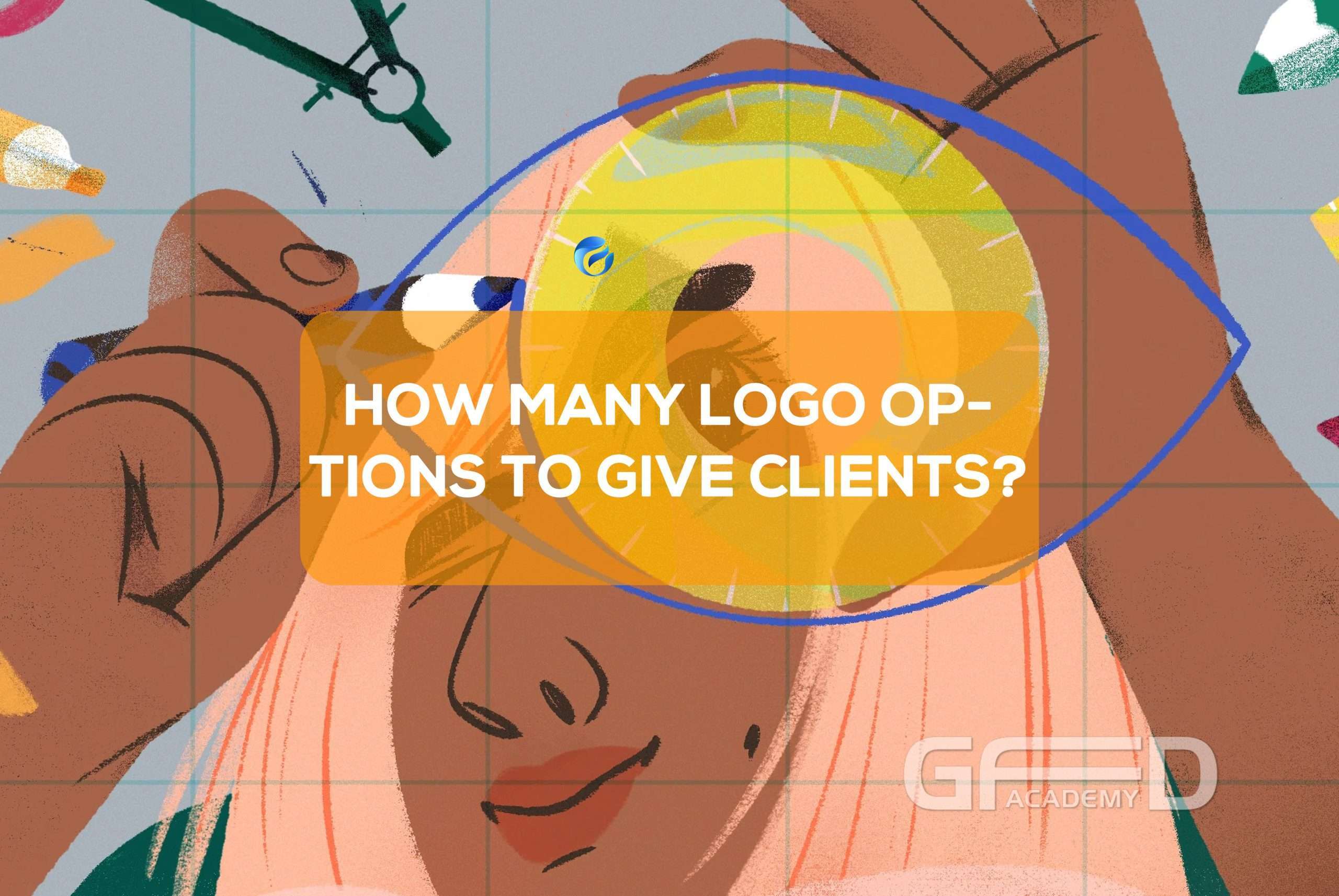 How many logo options to give clients?
