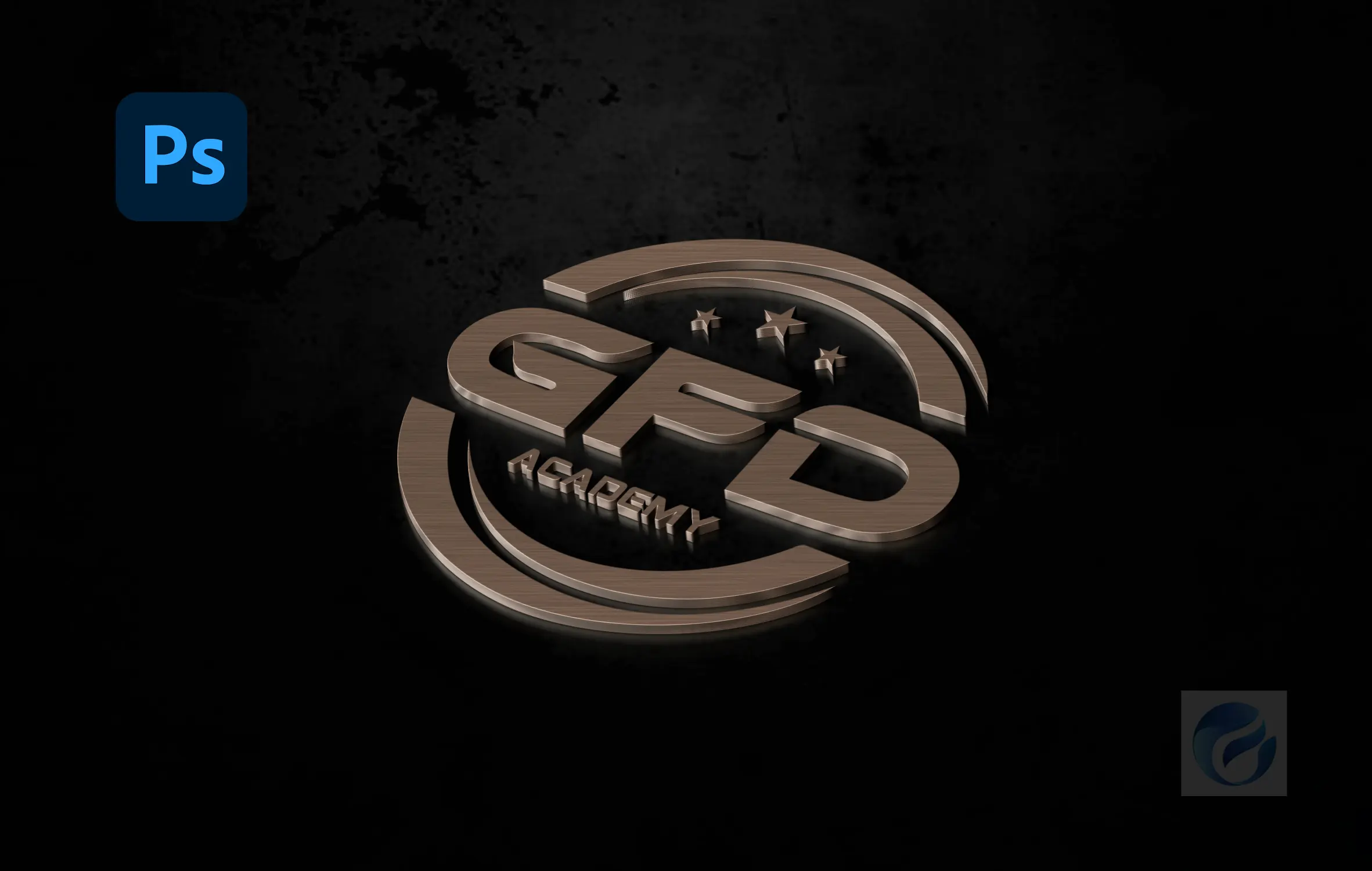Realistic 3d Logo Mockup PSD Templates