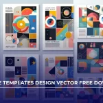 Collage Templates Design Vector Free Download